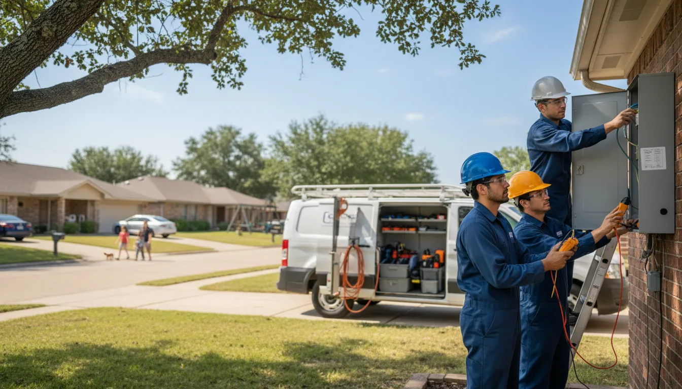 Certified electrician providing emergency electrical services in Portland, TX